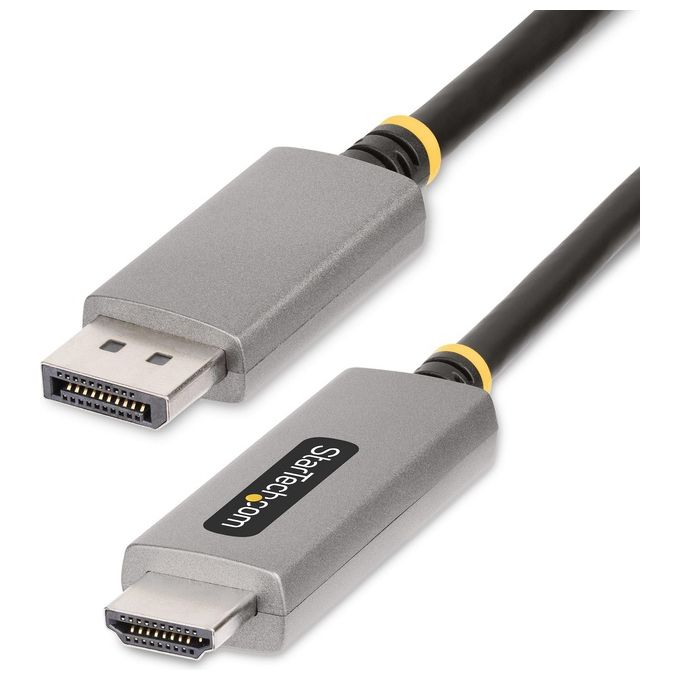 StarTech 133DISPLAYPORTHDMI21 Cavo adattatore DisplayPort HDMI 2 m 8K 60Hz 4K 144Hz HDR10 colore Grigio
