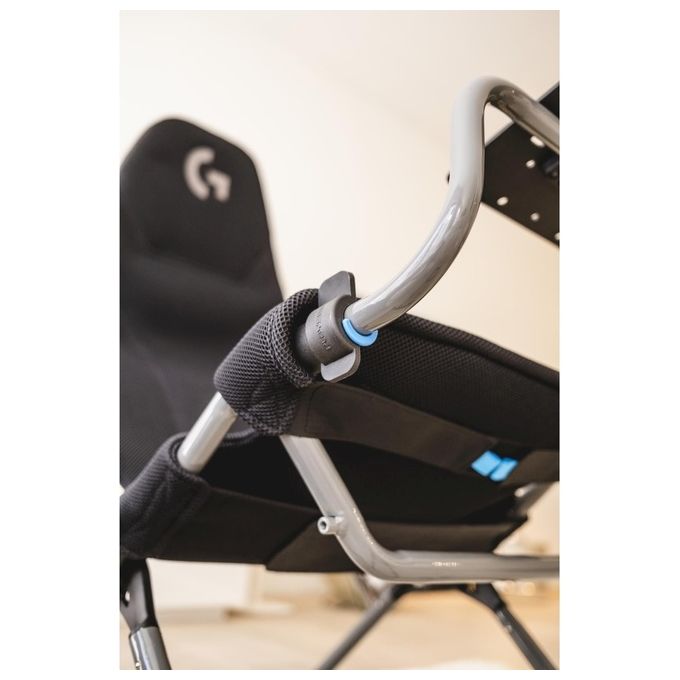 Playseat G.00248 Challenge X Logitech G Edition Sedia Gaming per Console Telaio Acciaio Supporto Volante Altezza Regolabile colore Nero Grigio
