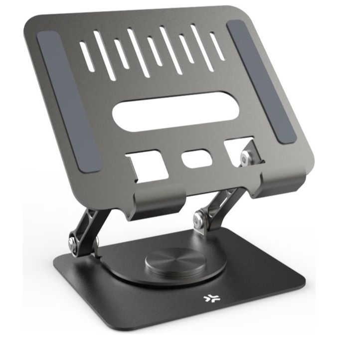 Celly SWMAGICSTAND360 Supporto per Laptop e Tablet Rotazione 360° Antiscivolo Compatibile fino a 15,6'' colore Grigio