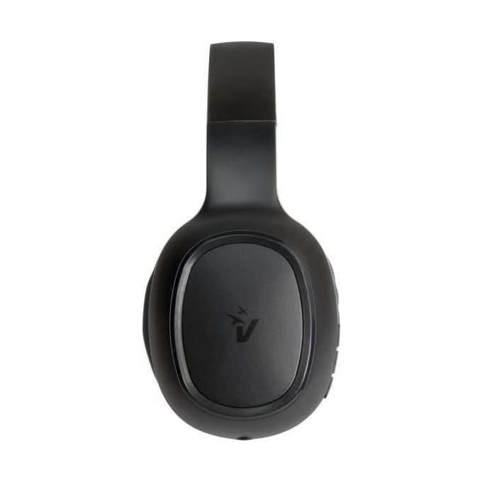 Vultech Cuffie Crab2 HBT-11BK Wireless Bluetooth 5.0 e Aux con Microfono Ricarica Type-C Autonomia 12 Ore Accoppiamento Automatico per Android-iOs