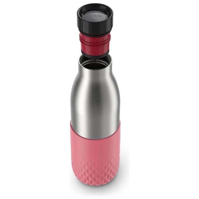 Emsa Bottiglia Termica Quick Press BluDrop Corallo