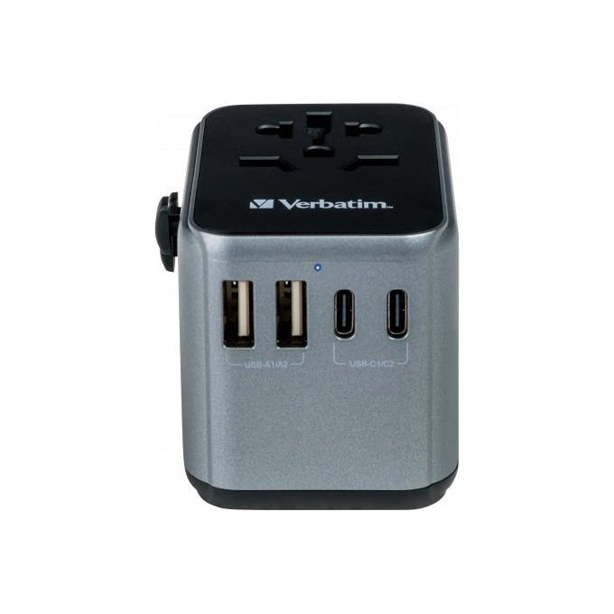 Verbatim Univesal Travel Adapter UTA-03 USB-C 30W 2xUSB-C 2xUSB-A