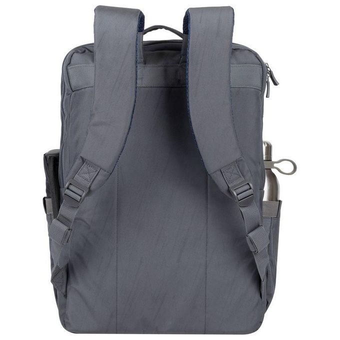 RivaCase 7569 Alpendorf Eco Zaino per Notebook fino a 17.3'' realizzato in Poliestere Riciclato (RPET) resistente all'acqua con scomparto imbottito per laptop e tablet colore Grigio