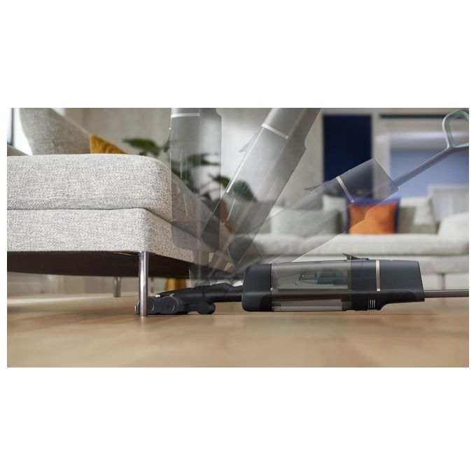 Philips XW7110-01 AquaTrio Serie 7000 Aspirapolvere Lavapavimenti Senza Filo Wet and Dry Autopulizia 180 m² 25 min colore Champagne Grigio