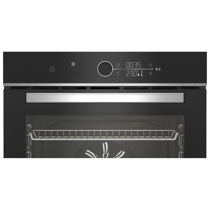 Beko 7757883865 bPRO500 Forno da incasso Multifunzione 72 L Classe A+ 13 Funzioni con Funzione Pizza e Pulizia a Vapore Hydroclean ECO (59.4x56.7x59.5 cm) colore Nero