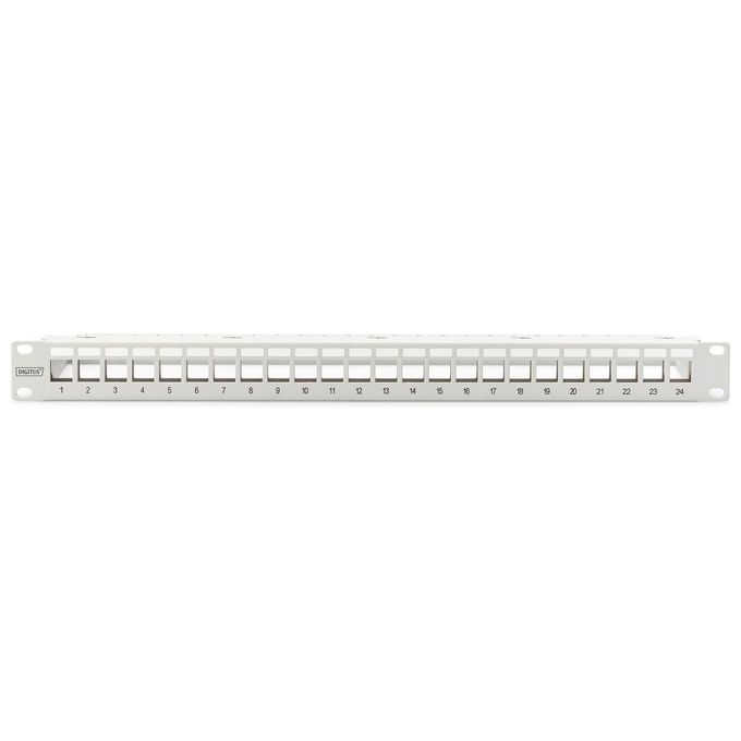 Digitus pannello patch modulare 24 porte (vuoto) 1 hu colore grigio ral 7035
