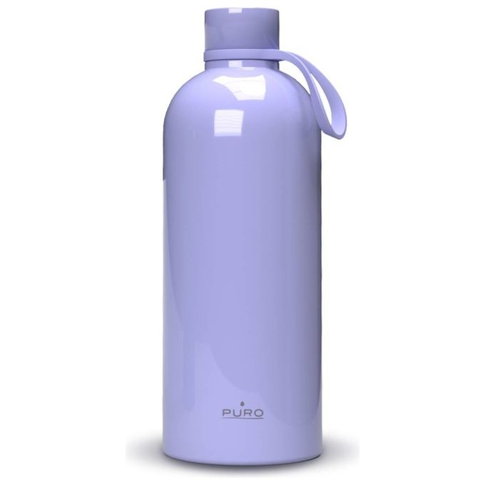Puro PUWB500DW3LVD DrinkMe Borraccia Termica Doppia Parete 500 ml Acciaio Inox 18-8 Senza BPA Freddo 24h Caldo 12h colore Lavanda