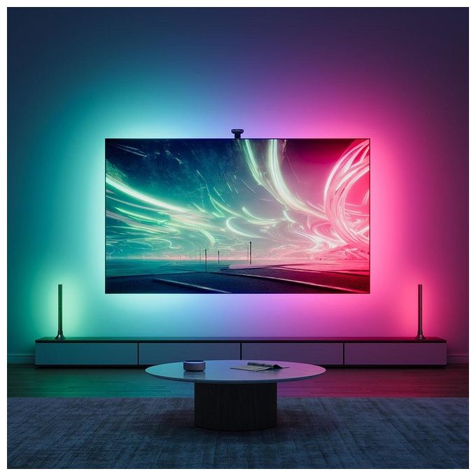 Govee H605C Envisual TV Backlight T2 Striscia LED Intelligente Dual Camera 55'' 65'' Wi-Fi Bluetooth 60 LED 3,6 m colore Nero