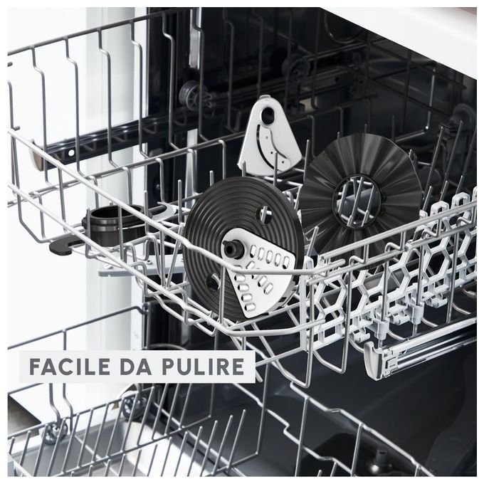 Moulinex FP242810 Easy Force Robot da Cucina 800W 2.4L 15 Funzioni 4 Accessori colore Nero