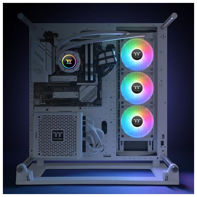 Thermaltake CL-W365-PL12SW-A TH360 V2 ARGB Kit di raffreddamento a liquido 360 mm colore Bianco