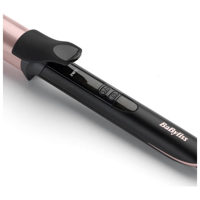 BaByliss C452E 32mm Curling Tong Ferro per ricci 6 regolazioni temperatura 160 210 °C cavo 2,5 m colore Nero Rosa
