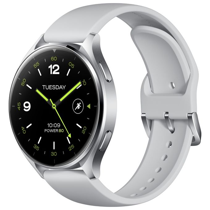 Xiaomi watch 2 smartwatch argento 46mm gps wear os display amoled 1.43 pollici