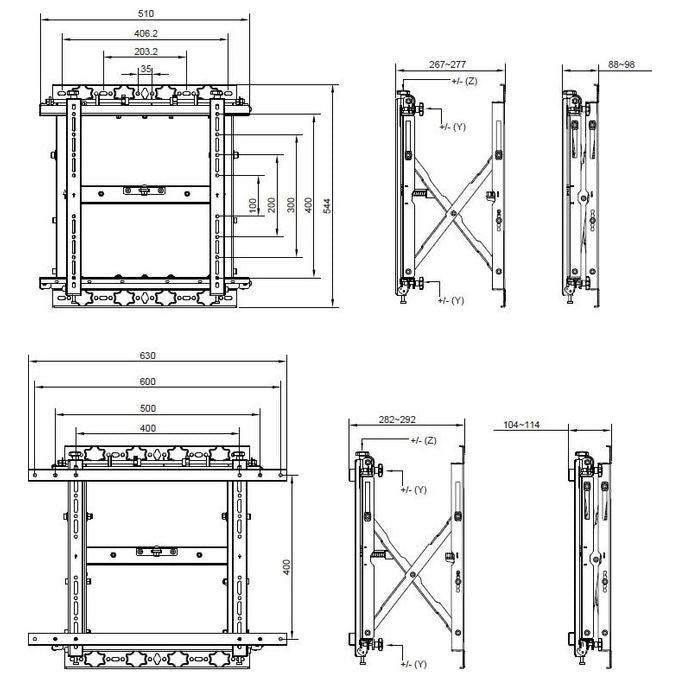 Equip 650325 Supporto da Parete per TV 19'' - 55'' 50 Kg VESA 600x400 mm Rotazione 180° Inclinazione 0-10° colore Nero