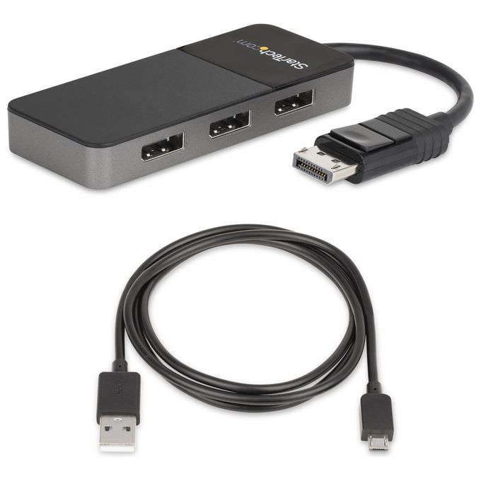 Startech MST14DP123DP Hub Mst Displayport a 3 Porte  Dp 1.4