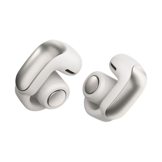 Bose 881046-0020 Ultra Open Earbuds Auricolari Wireless Bluetooth 5.3 con Tecnologia OpenAudio e Controllo Touch 4 Microfoni IPX4 Resistente a Sudore e Spruzzi Durata Batteria Fino a 7 5 Ore Ricarica Rapida colore Bianco