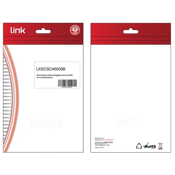 Link Cavo Fibra Ottica SC a SC Multimode Duplex Om4 50-125 05mt Bending Insensitive LSZH