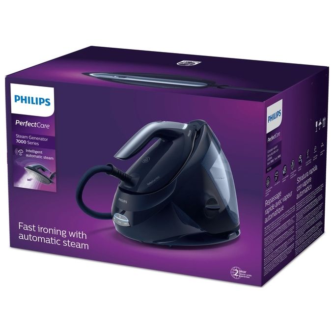 Philips PSG7130-20 PerfectCare 7000 Ferro da Stiro con Caldaia 2100 W 8 bar 600 g-min 1,8 L colore Blu