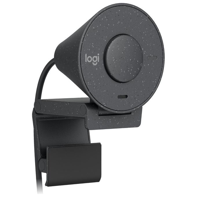 Logitech 960-001436 Brio 300 Webcam Full HD 1080p 2 MP USB-C Microfono Riduzione Rumore Otturatore Privacy colore Grafite