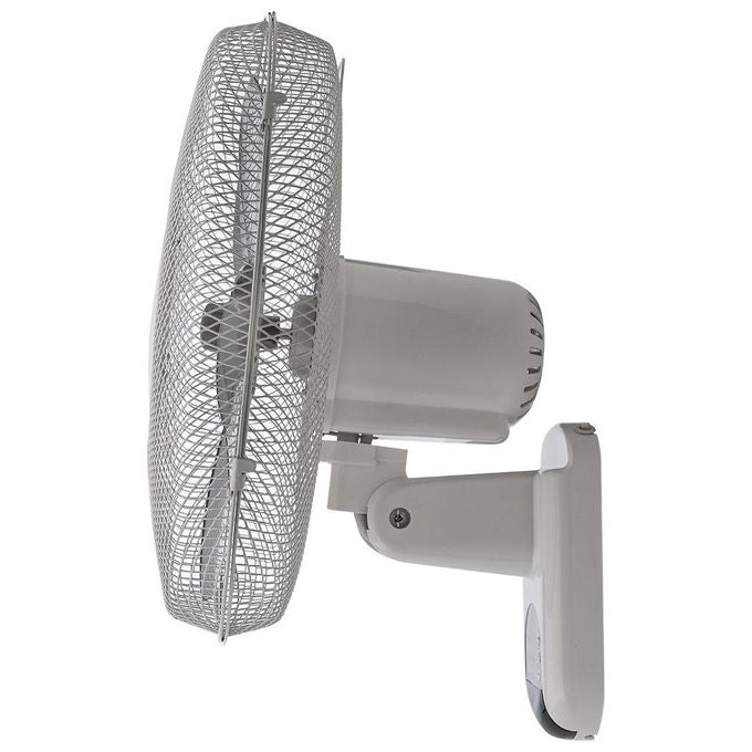 Bimar VM45 Ventilatore da Parete con Telecomando Elica 40cm 5 Pale 3 Velocita' Timer 7h 30min Oscillazione 90° colore Bianco