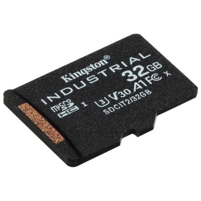 Kingston Technology SDCIT2-32GB Scheda microSDHC Industriale 32GB C10 A1 pSLC UHS-I V30 colore Nero