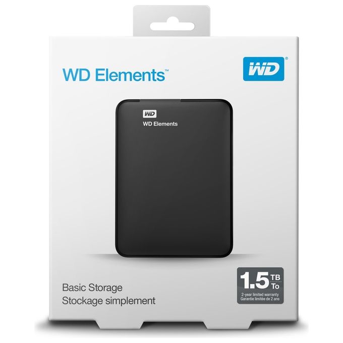 Wd Elements Portable Se 1,5Tb Hard disk esterno portatile Usb 3.0 2,5''