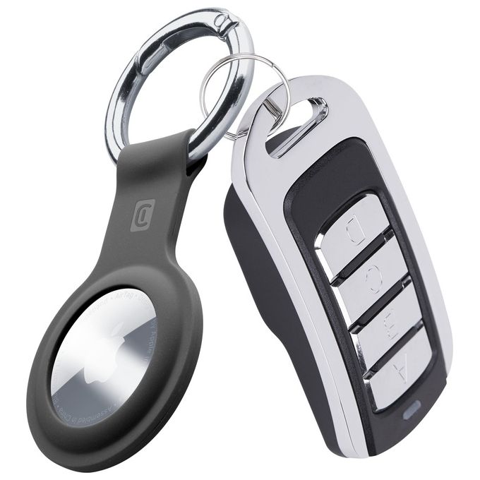 Cellular Line Porta Chiavi AirTags Nero