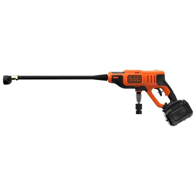 Black+decker BCPC18D1-QW Idropulitrice a Batteria 18V 2Ah 24 bar 120 L-h Ugelli 5in1 Tubo 6 m PowerConnect