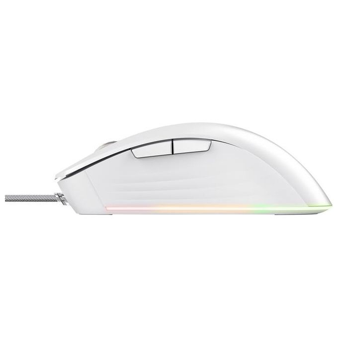 Trust 24891 GXT924W YBAR+ Mouse Gaming 25600 DPI USB Tipo A 6 Pulsanti Programmabili colore Bianco