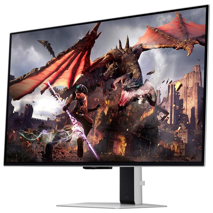 Samsung LS32DG800SUXEN Odyssey OLED G8 Monitor Gaming 32'' 4K UHD 240Hz 0.03ms FreeSync Premium Pro HDR10+ colore Argento