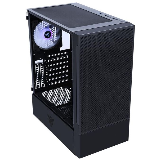Itek ITGCASIB30 SIISBE 3.0 PC Case Gaming Midi Tower ATX 3x120mm Ventole ARGB USB3 Vetro Temperato con Cerniera colore Nero