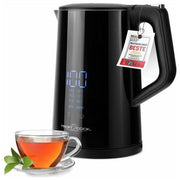 ProfiCook 501243 Bollitore PC WKS 1243 Regolazione Temperatura 50 100 C Funzione Keep Warm 1 7 L Acciaio Inox Senza BPA colore Nero