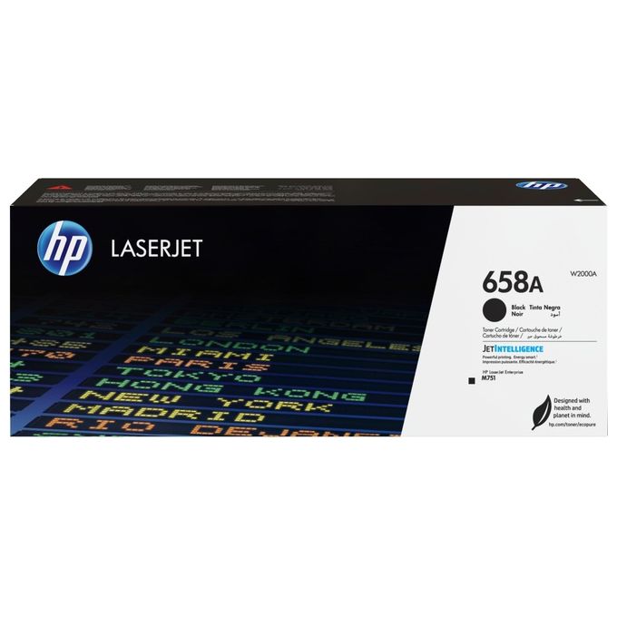 HP W2000A 658A Cartuccia Toner Nero 7000 pagine compatibile con HP LaserJet Enterprise M751 colore Nero