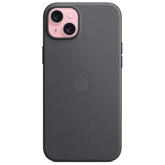 Apple MT423ZM-A Custodia MagSafe in tessuto FineWoven per iPhone 15 Plus colore Nero