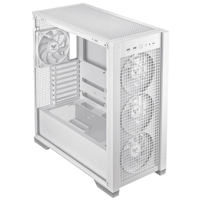 ASUS 90DC00I3-B19000 TUF Gaming GT302 ARGB Case Mid Tower Supporto EATX Ventole 140 mm Preinstallate Pannello in Vetro Temperato colore Bianco
