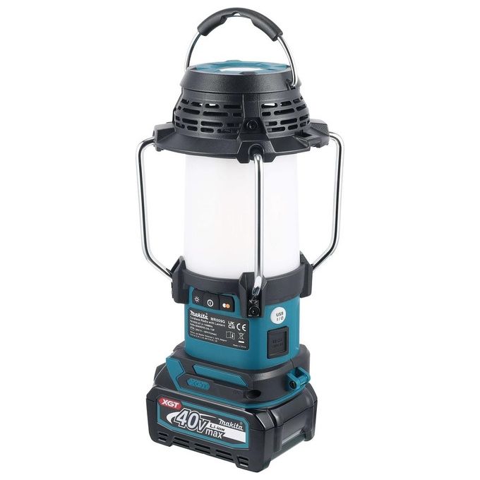 Makita MR009GZ Radio da cantiere con lanterna 40V Bluetooth DAB+ USB 360° IP65 colore Nero