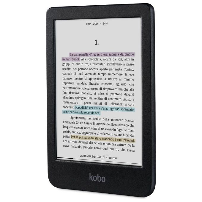 Rakuten Kobo Clara Colour, Lettore E-book, Touchscreen, 16 GB, Wi-Fi, Nero