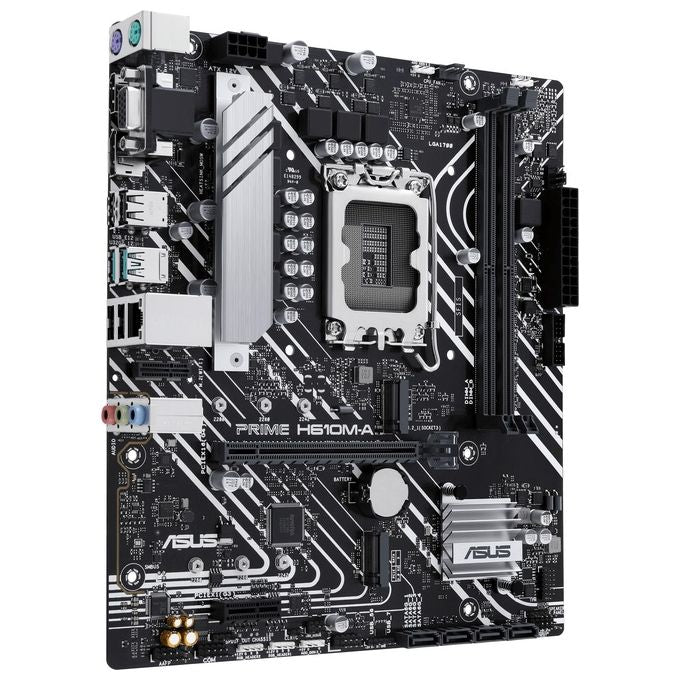 ASUS 90MB1G20-M0EAYC PRIME Scheda Madre Intel H610 LGA 1700 DDR5 2x DIMM M.2 Micro ATX colore Nero