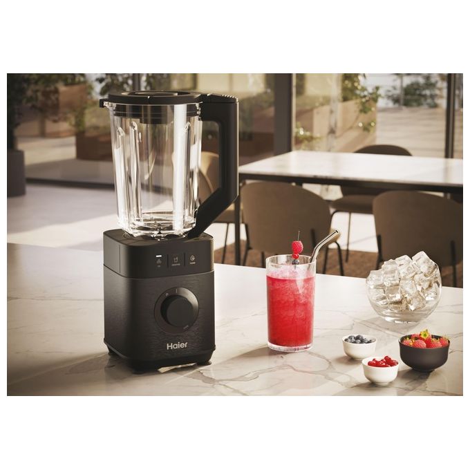 Haier HBL5B2011 I-Master Serie 5 Frullatore 1200 W 2 L 6 lame acciaio inox 3 programmi autopulizia Personal Jug colore Nero