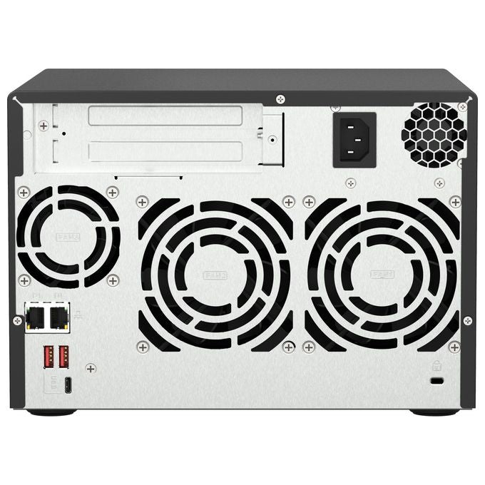 QNAP TS-673A-8G TS-673A NAS Tower AMD Ryzen V1500B 2,2 GHz 8 GB DDR4 2x 2,5GbE M.2 NVMe colore Nero