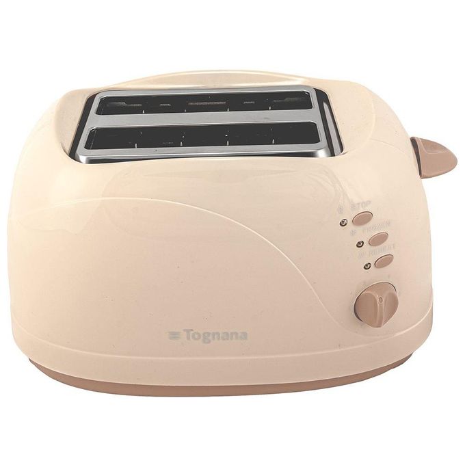 Tognana D2DTN03IRCHA Iridea Tostapane con Pinze 750 W 4 Funzioni 6 Livelli Doratura colore Champagne