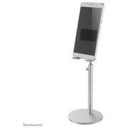 Neomounts DS10-200SL1 Supporto per Telefono regolabile in altezza da 17 a 27 5 cm inclinazione 180° rotazione 360° colore Argento