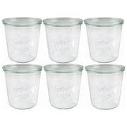 Weck Vasetto in Vetro 580ml Confezione 6 Pezzi
