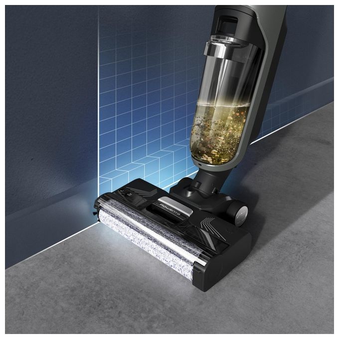 Rowenta GZ5035 X-Clean 4 Lavapavimenti Senza Fili Aspira e Lava 200W Autonomia 50 min 350 m² colore Grigio