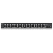 Zyxel GS190048HPV2-EU0101F GS1900 Switch Gestito L2 48 porte Gigabit PoE+ 170W 2 porte SFP VLAN QoS IPv6 Rack colore Nero