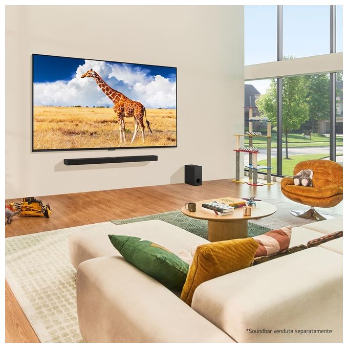 LG 86QNED86T6A.API Serie QNED86 TV 4K 86'' QNED 4 HDMI Smart TV 2024 con webOS 24 colore Ashed Blue