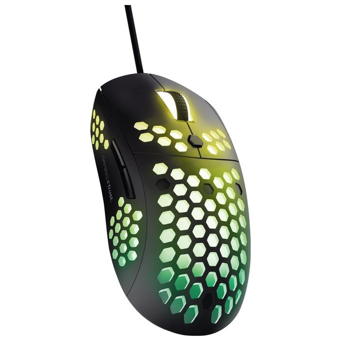 Trust GXT 960 Graphin Mouse Gaming Ottico 10000 DPI 6 Tasti RGB USB Polling Rate 1000 Hz colore Nero