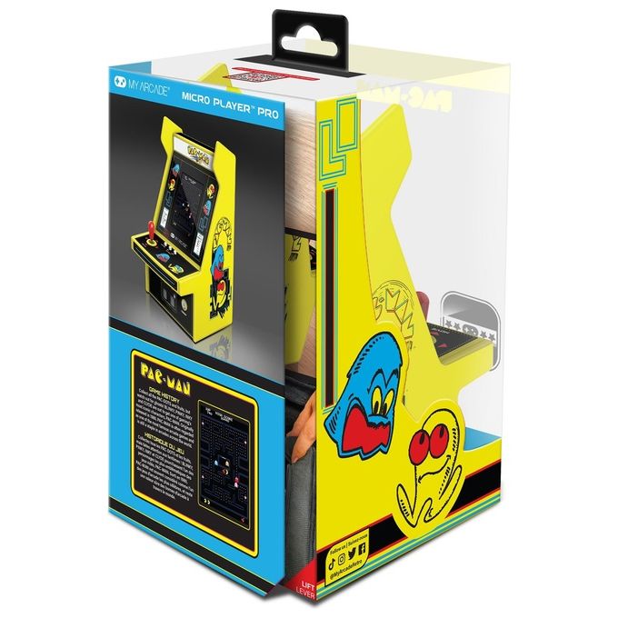 My Arcade DGUNL-4194 Micro Player Pro Console da gioco portatile schermo 2.75'' con gioco Pac-Man incluso colore Multicolore