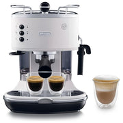 DeLonghi ECO311.W Icona Macchina da Caffe' Sistema Manuale Potenza 1100 W Capacita' 1,4 Litri Cappuccino System Porta Filtro Bianco