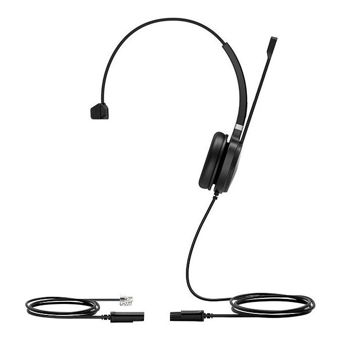 Yealink YHS36 Auricolare Cablato Monofonico RJ9 per Ufficio con Cancellazione Rumore colore Nero Argento