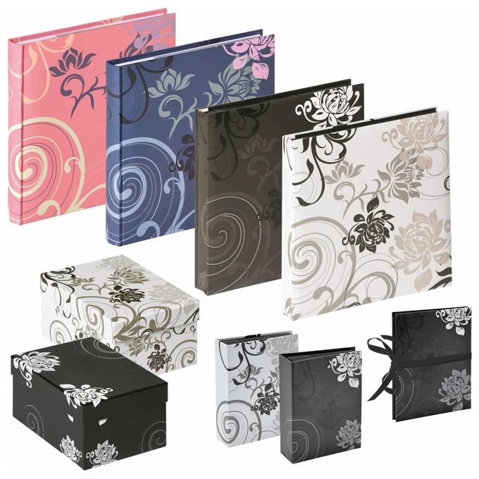 Walther Album Fotografico Grindy Blu Grigio 10x15cm 400 Foto Slip-In